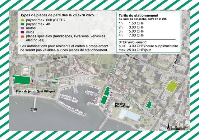 Carte Adaptation Du Stationnement Au Bord Du Lac