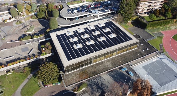 Panneaux Photovoltaïque Salle Omnisports Pully