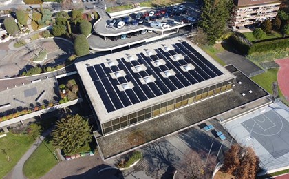 Panneaux Photovoltaïque Salle Omnisports Pully