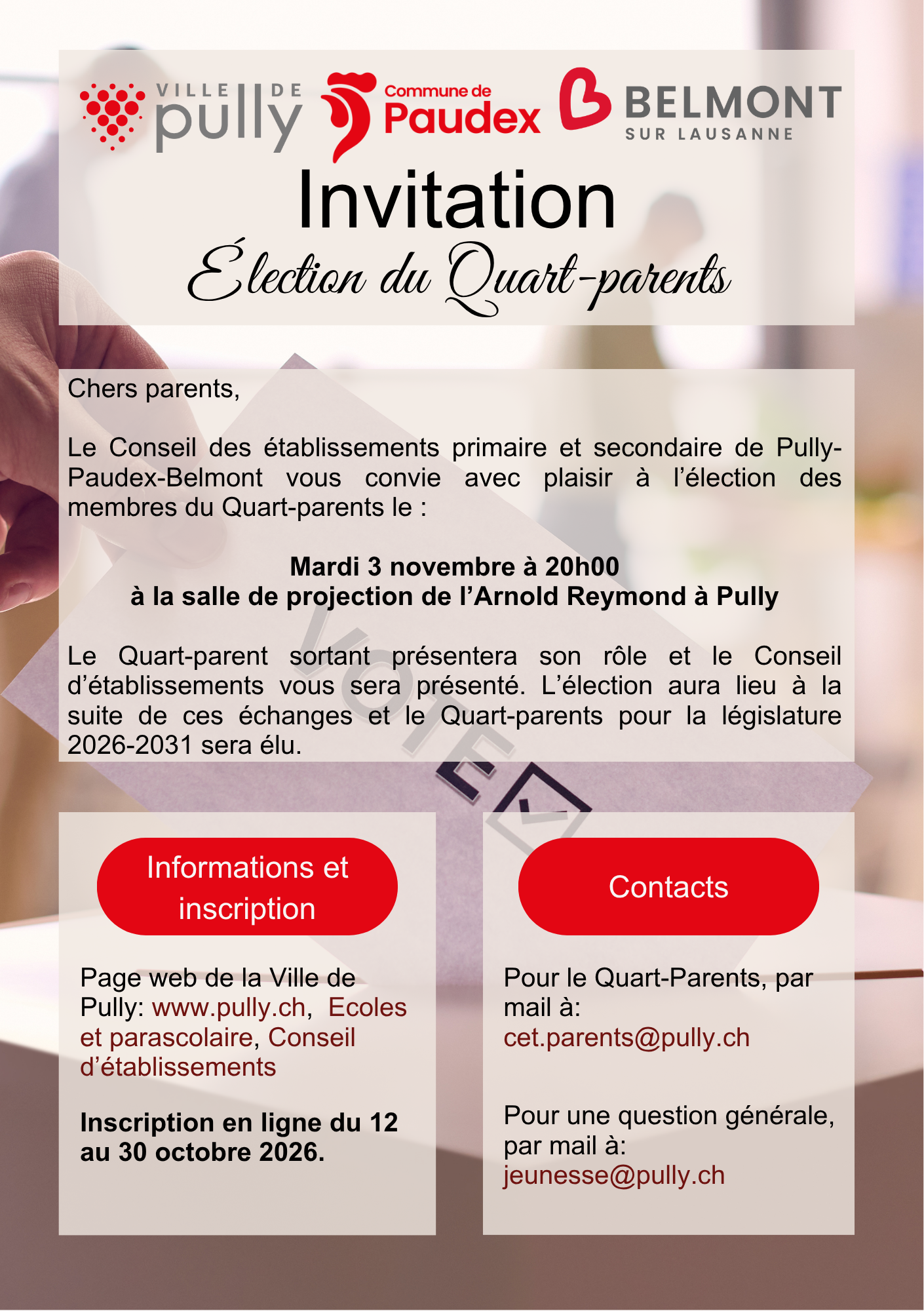 Elections CET Parents 2026