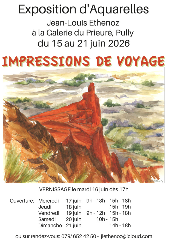 Expo Aquarelles JL Ethenoz